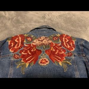floral denim jacket